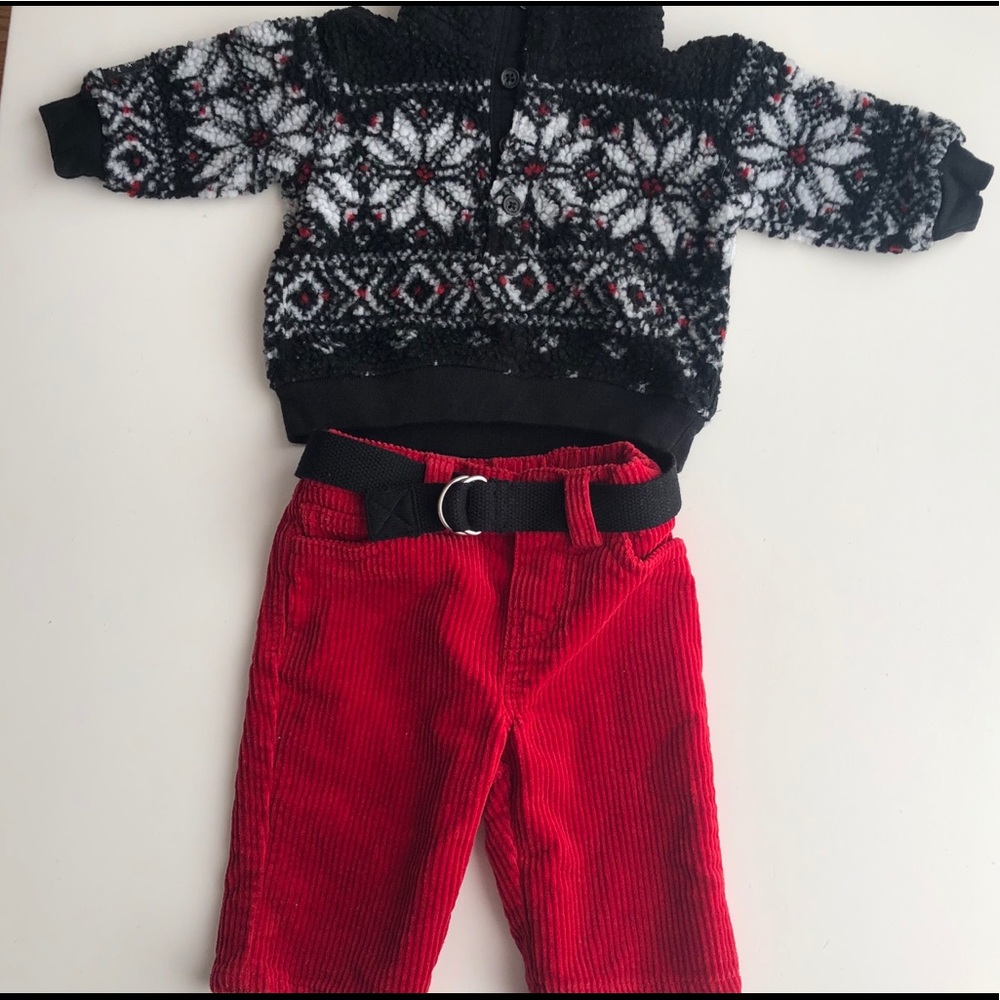 Ralph Lauren Baby Boy 2 PC Corduroy Set